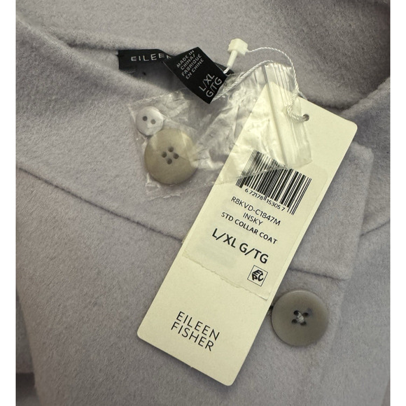 Eileen Fisher Oversized Wool Cashmere Size L/XL NWT(Needs Dry Clean) - Picture 5 of 6